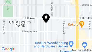 Map of 2354 S Madison Street, Denver CO, 80210