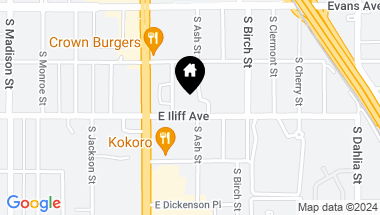 Map of 4175 E Iliff Avenue, Denver CO, 80222