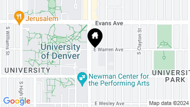 Map of 2200 S University Boulevard Unit: 213, Denver CO, 80210