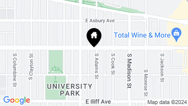 Map of 2105 S Adams Street, Denver CO, 80210