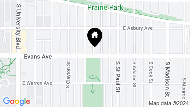 Map of 2951 E Evans Avenue, Denver CO, 80210