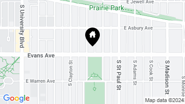 Map of 2901 E Evans Avenue, Denver CO, 80210