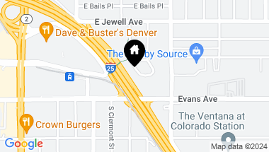 Map of 4630 E Asbury Circle, Denver CO, 80222