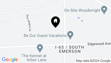 Map of 5820 S Emerson Avenue, Indianapolis IN, 46237