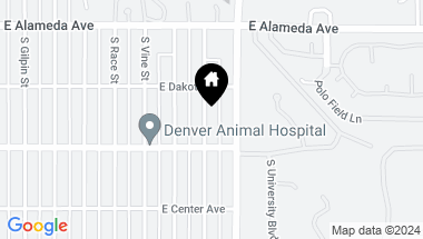 Map of 450 S York Street, Denver CO, 80209
