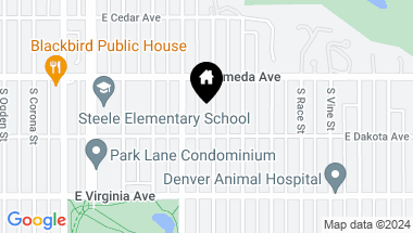 Map of 367 S Gilpin Street, Denver CO, 80209
