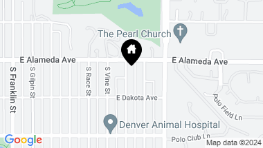Map of 334 S Gaylord Street, Denver CO, 80209