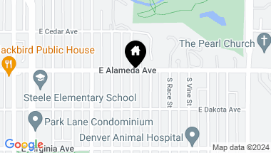 Map of 310 S Williams Street, Denver CO, 80209