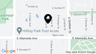 Map of 180 S Oneida Street, Denver CO, 80230