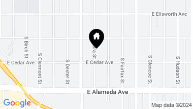 Map of 154 S Eudora Street, Denver CO, 80246