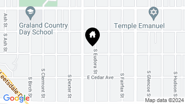 Map of 101 S Eudora Street, Denver CO, 80246