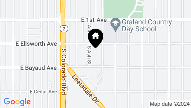 Map of 36 S Ash Street, Denver CO, 80246