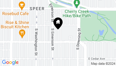 Map of 45 S Ogden Street, Denver CO, 80209