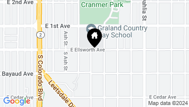 Map of 2 S Birch Street, Denver CO, 80246