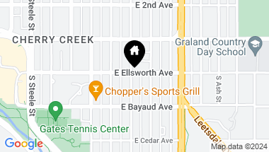 Map of 4 S Garfield Street, Denver CO, 80209