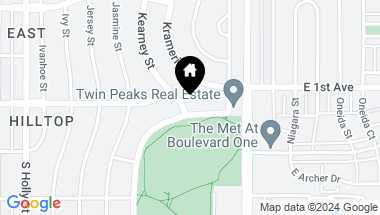 Map of 105 Southmoor Drive, Denver CO, 80220