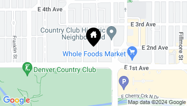 Map of 125 Gaylord Street, Denver CO, 80206