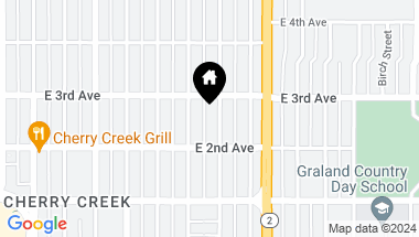 Map of 257 Jackson Street, Denver CO, 80206