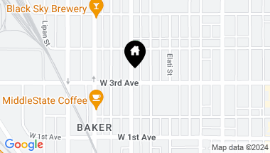 Map of 314 Galapago St, Denver CO, 80223
