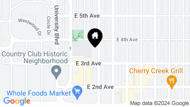 Map of 335 Clayton Street, Denver CO, 80206