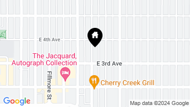 Map of 334 Steele Street, Denver CO, 80206