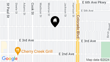 Map of 363 Garfield Street, Denver CO, 80206