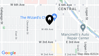 Map of 410 Acoma Street Unit: 511, Denver CO, 80204
