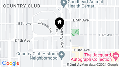 Map of 400 Circle Drive, Denver CO, 80206