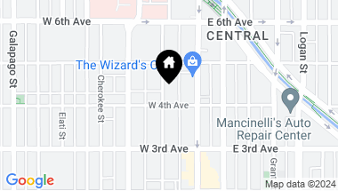 Map of 410 Acoma Street Unit: 511, Denver CO, 80204