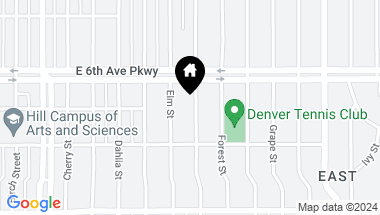Map of 501 Fairfax Street, Denver CO, 80220