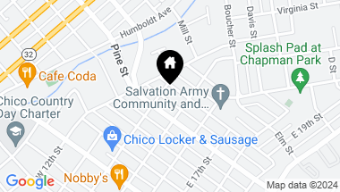 Map of 1412 Laurel Street, Chico CA, 95928