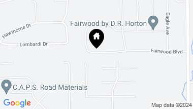Map of 7713 Fairwood Boulevard, Plainfield IN, 46168