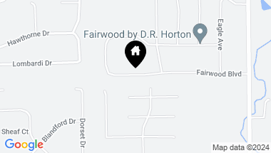 Map of 7733 Fairwood Boulevard, Plainfield IN, 46168