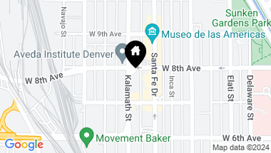 Map of 762 Kalamath Street, Denver CO, 80204