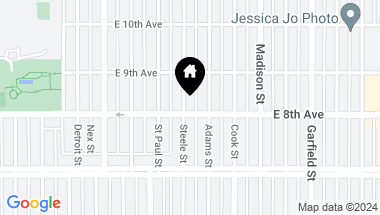 Map of 800 Steele Street, Denver CO, 80206