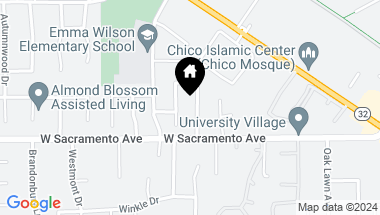 Map of 1029 Gateway Lane, Chico CA, 95926