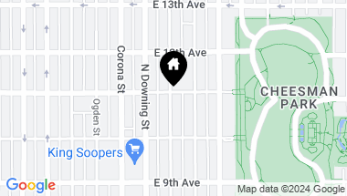 Map of 1302 E 11th Avenue Unit: A3, Denver CO, 80218