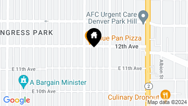 Map of 1151 Monroe Street Unit: 3, Denver CO, 80206