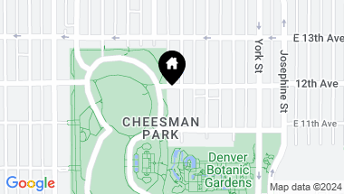 Map of 1133 Race Street Unit: 17A, Denver CO, 80206