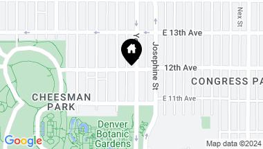 Map of 1177 York Street Unit: 504, Denver CO, 80206