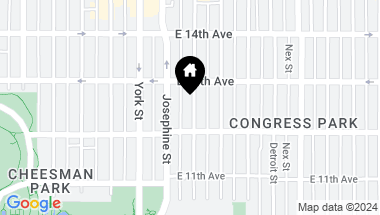 Map of 1245 Columbine Street Unit: 101, Denver CO, 80206