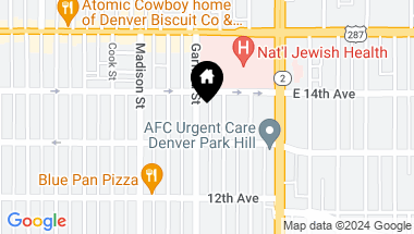 Map of 1366 Garfield Street Unit: 502, Denver CO, 80206