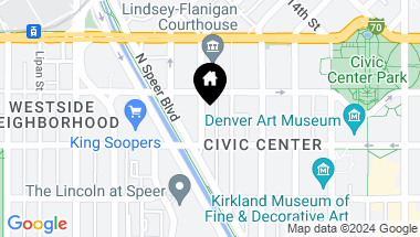 Map of 522 W 14th Avenue, Denver CO, 80204