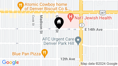 Map of 1366 Garfield Street Unit: 308, Denver CO, 80206