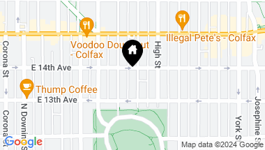 Map of 1375 N Williams Street Unit: 105, Denver CO, 80218