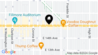 Map of 1210 E Colfax Avenue Unit: 203, Denver CO, 80218