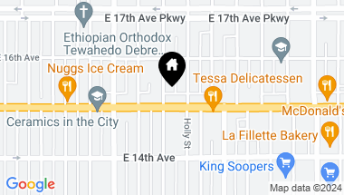Map of 5501 E Colfax Avenue, Denver CO, 80220