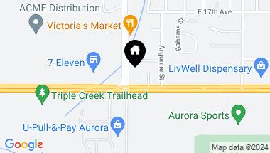 Map of 18501 E Colfax Avenue, Aurora CO, 80011