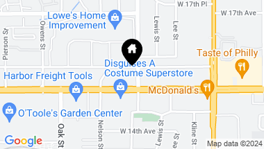 Map of 10395 W Colfax Avenue, Lakewood CO, 80215