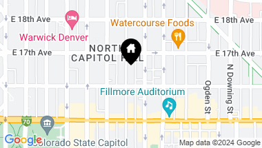 Map of 1630 Pearl Street, Denver CO, 80203